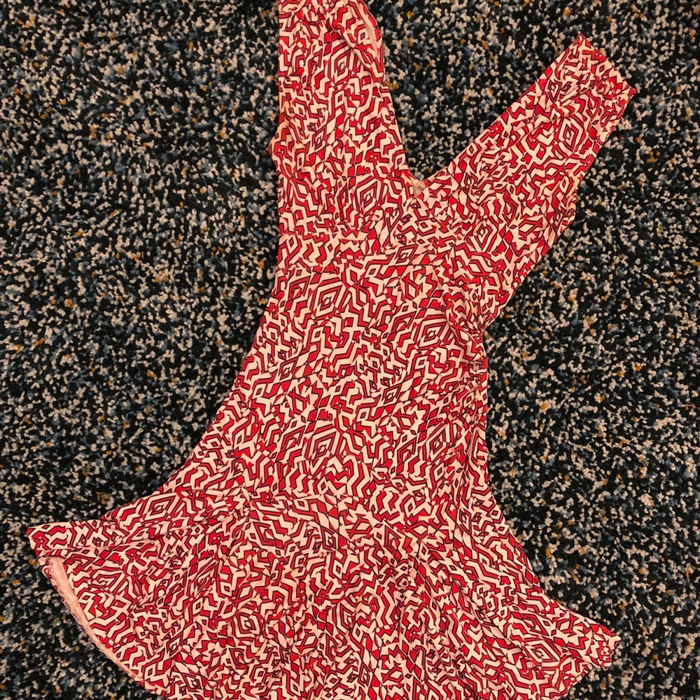 DVF vintage geometric print dress